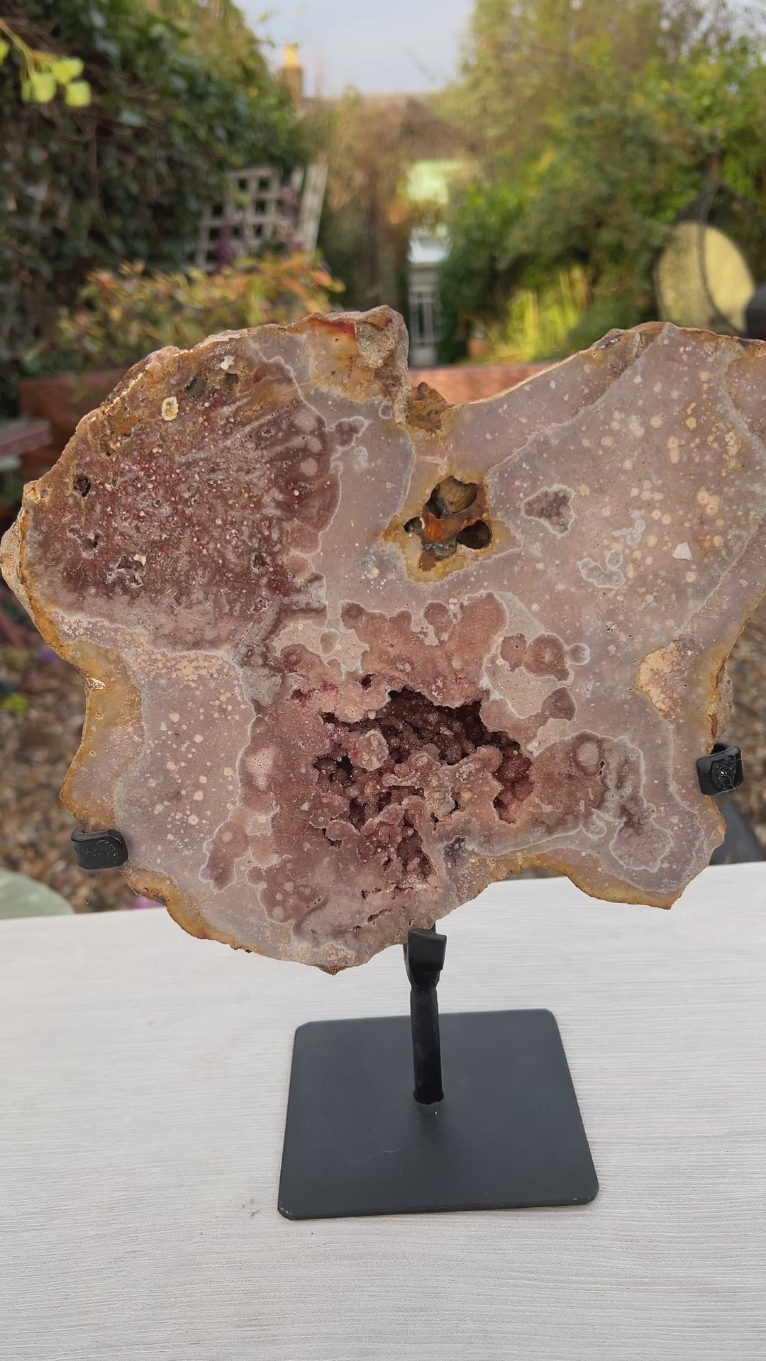 Pink Amethyst Druzy Beautiful Healing Crystal for Energy & Calm