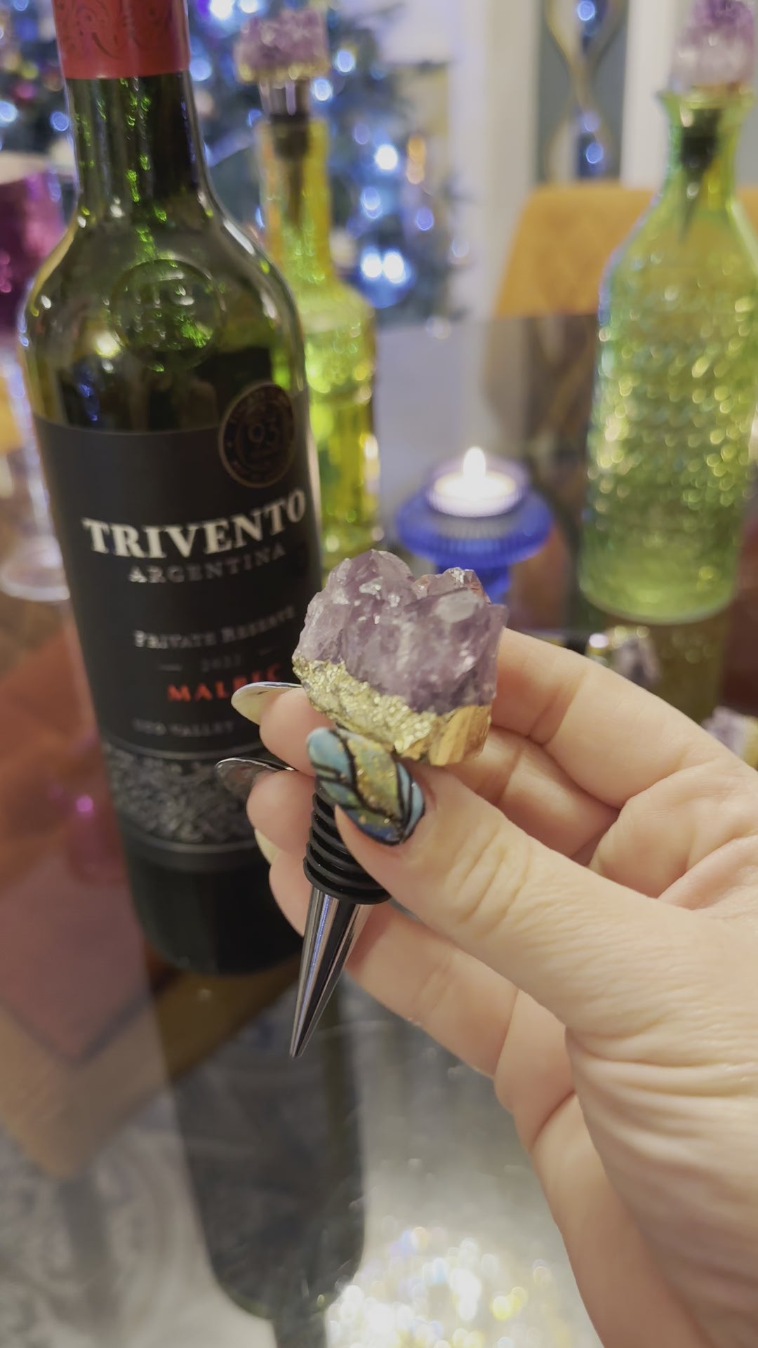 Amethyst Wine Stoppers